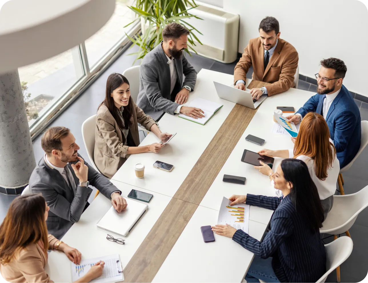 people having business meeting