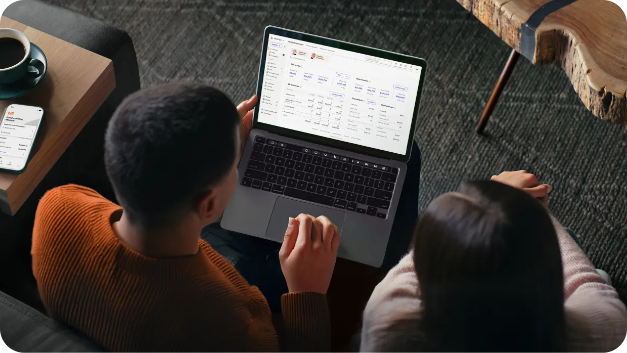 Man using BILL product