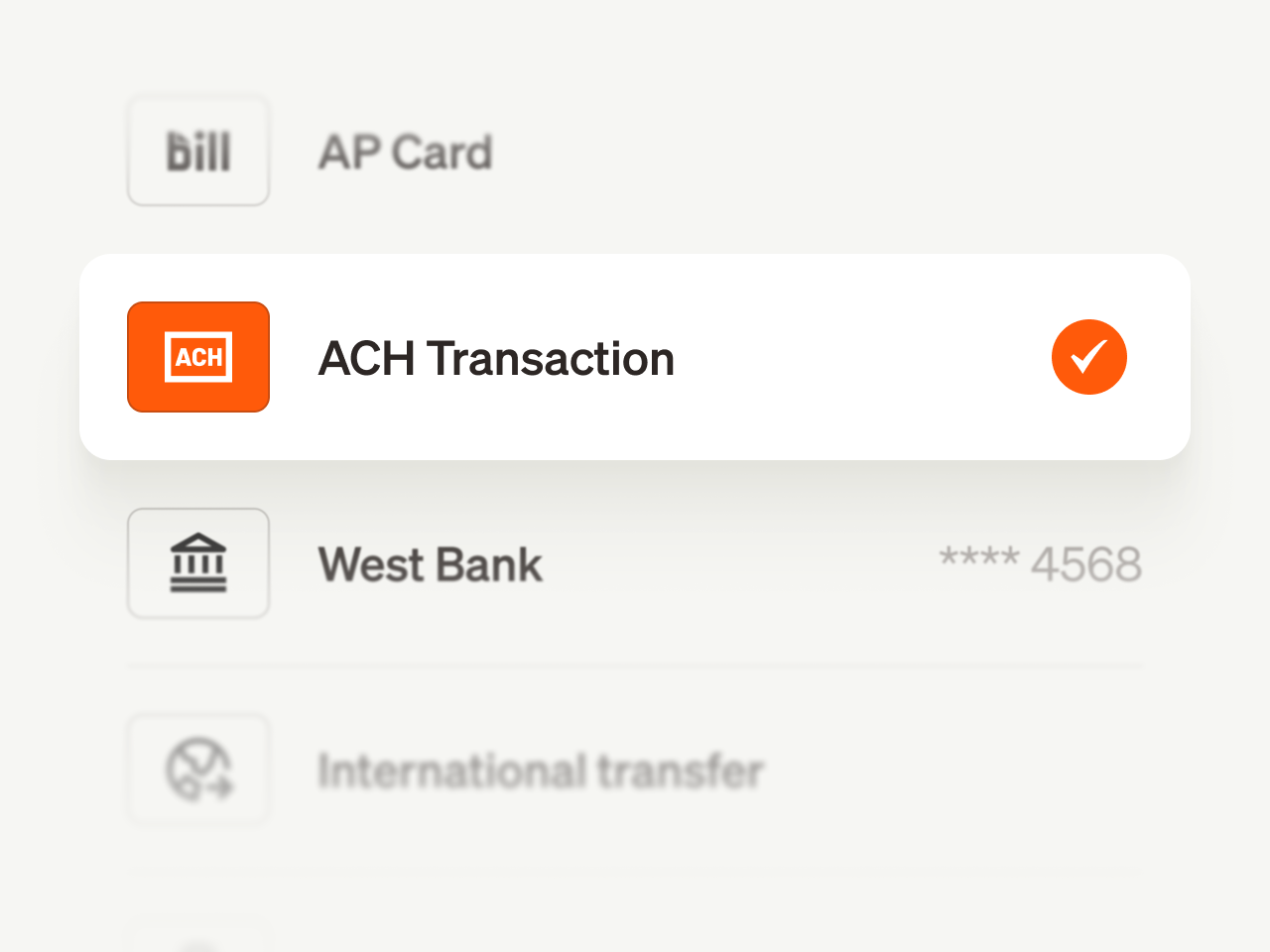 Payment options
