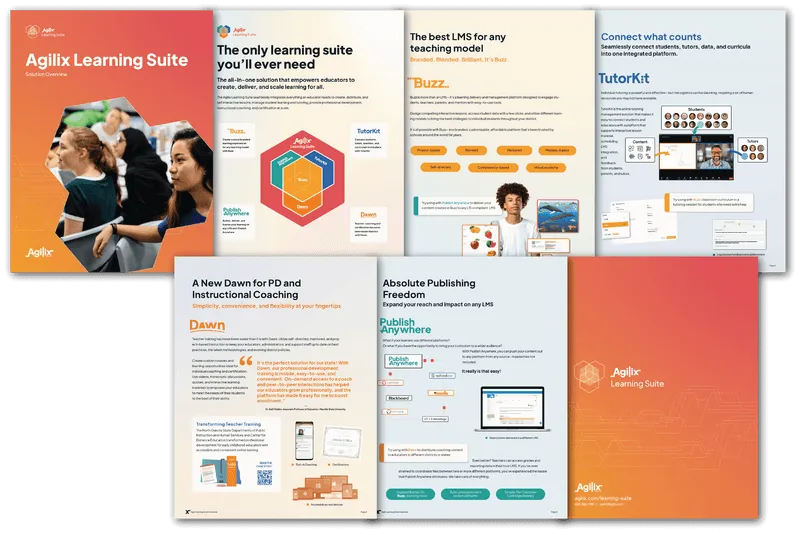 Agilix Learning Suite Brochure image