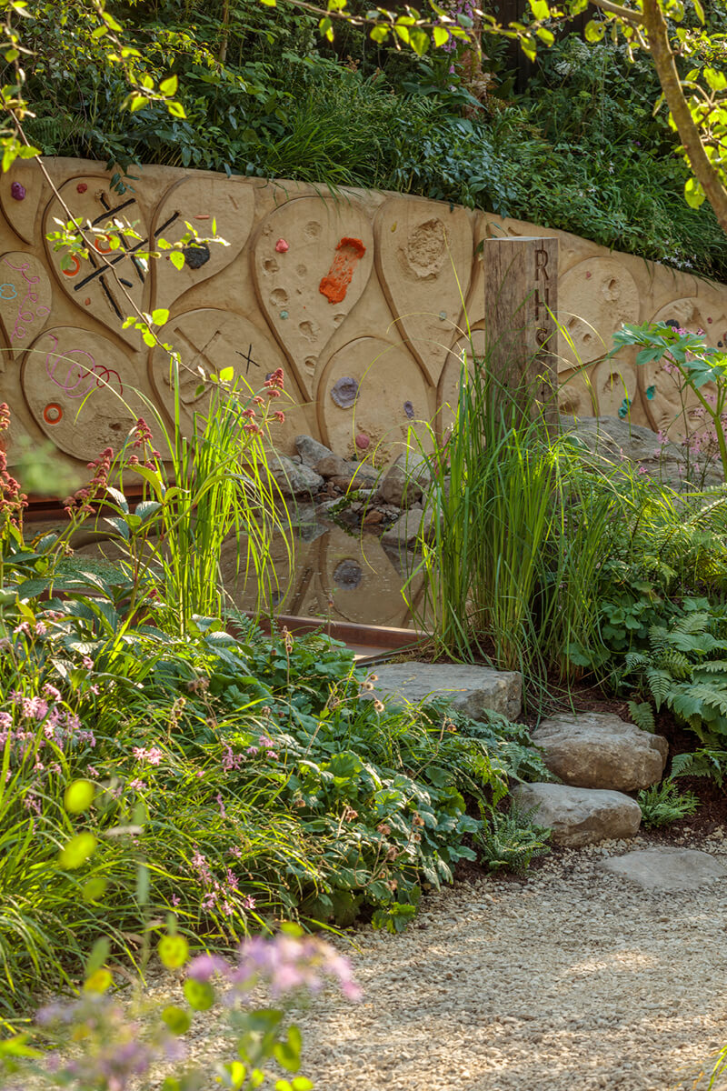 Sculptural Clay Wall design image