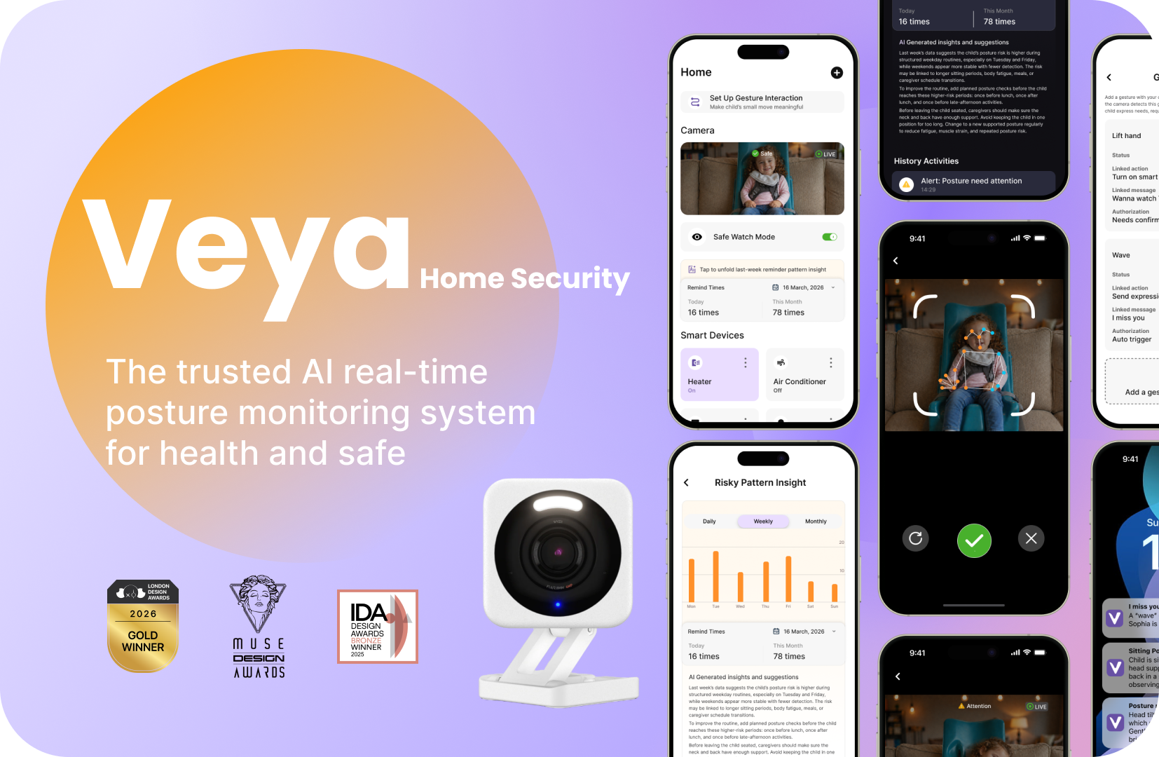 The home support AI experience in smart health field, displays a phone UI
