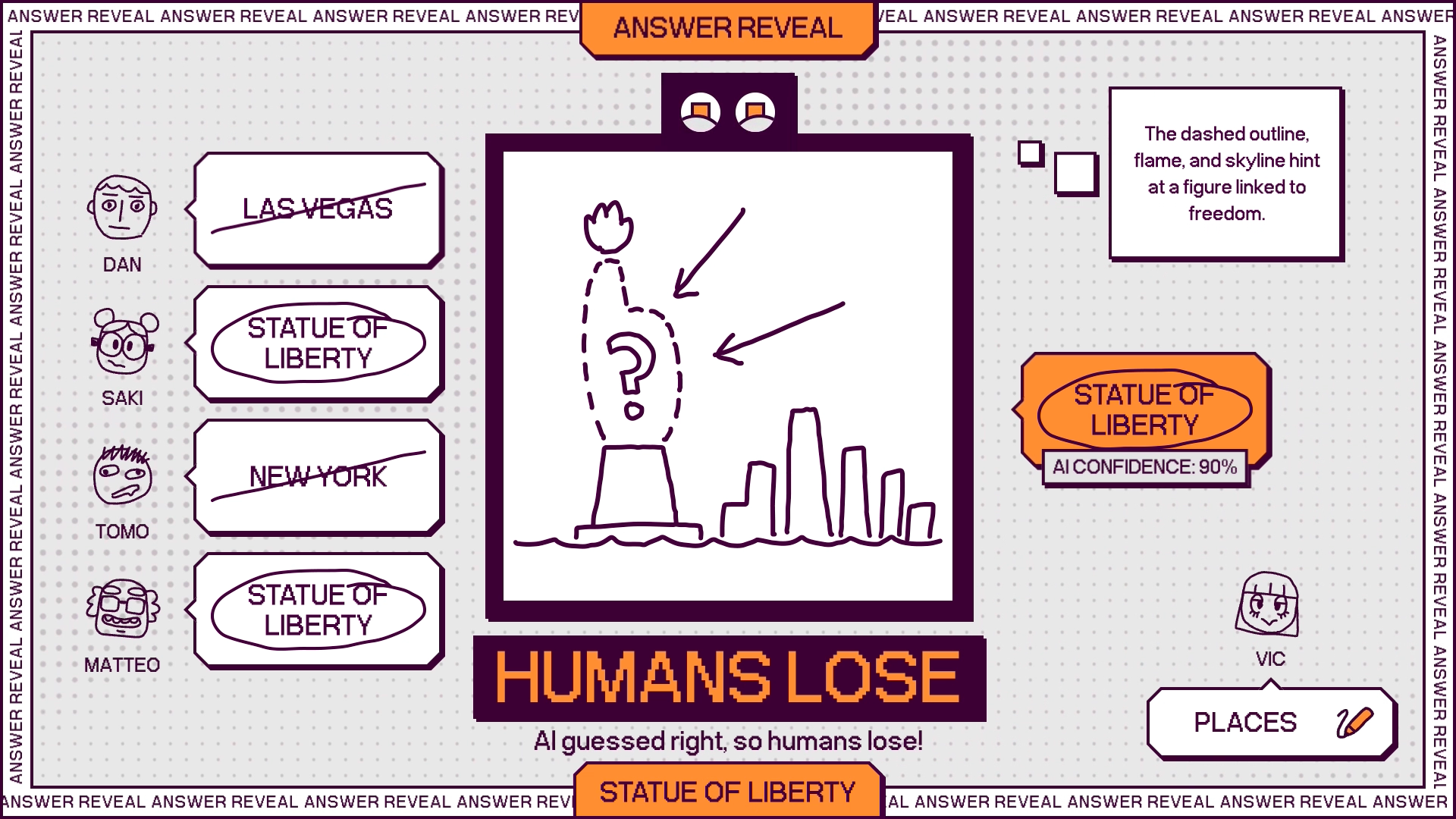Deviation Game by Tomo Kihara and Playfool, a co-op drawing game that flips the Turing Test