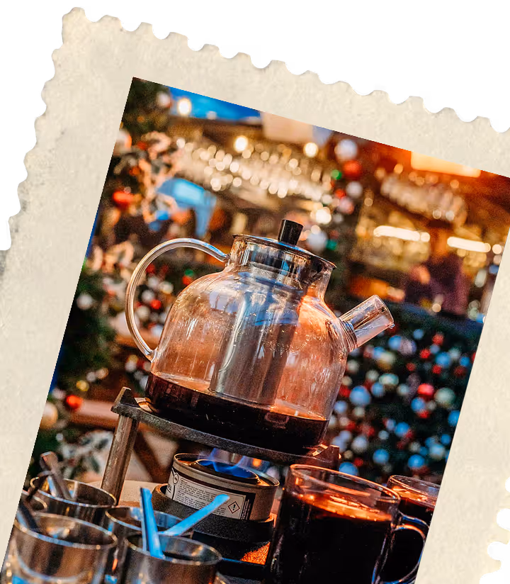 A postcard featuring a man and a woman, capturing a moment of connection and shared experience.