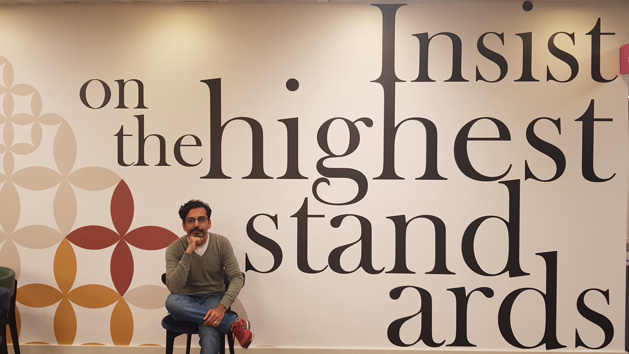 Saket insists on high standards. 
