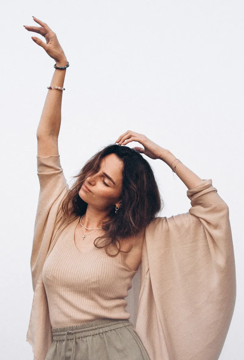 Katerina Gorbacheva posing.