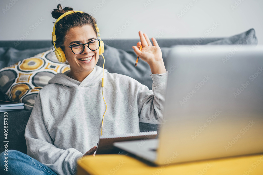 Image on an online tutoring session