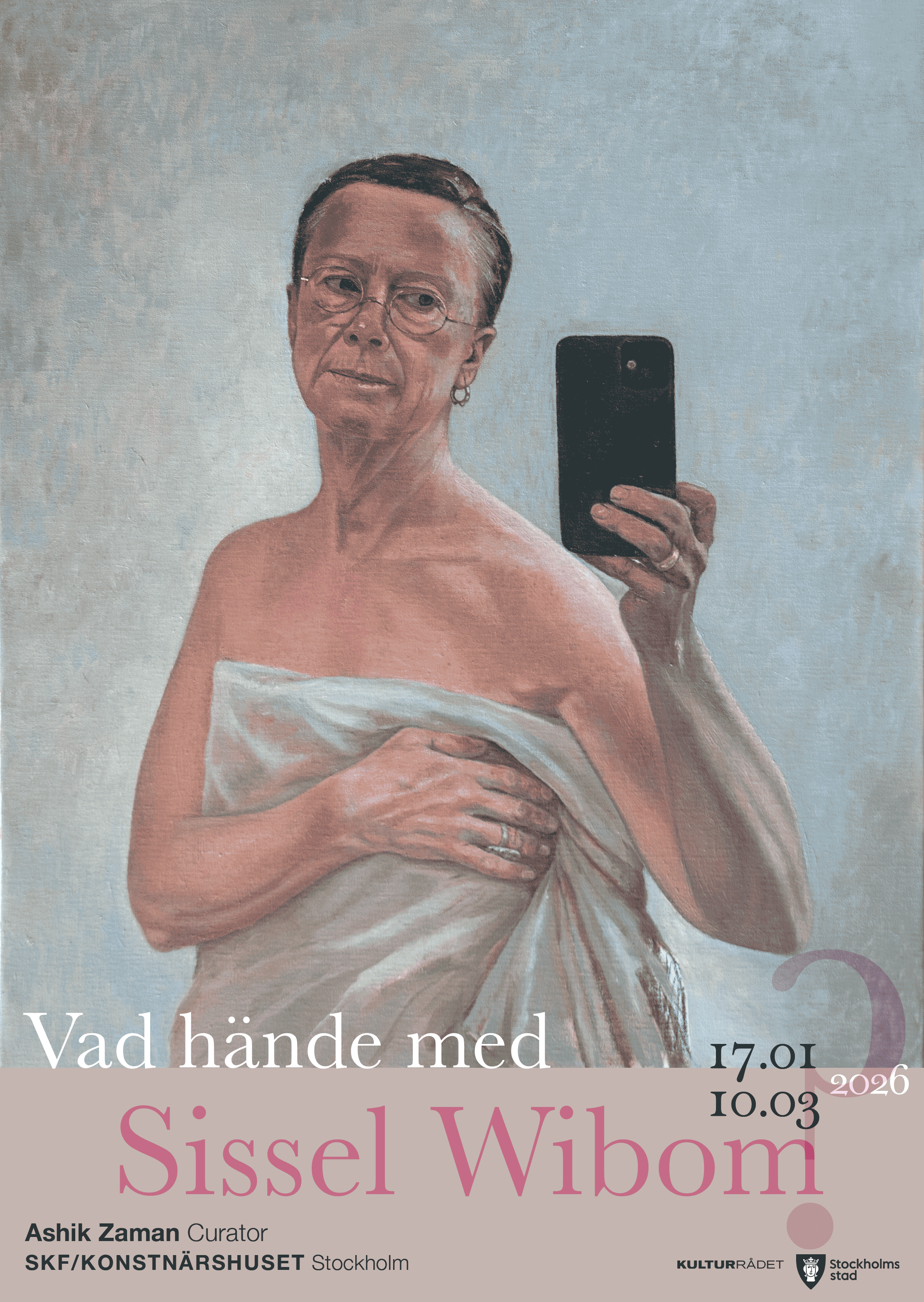 Poster for Sissel Wibom Exhibition