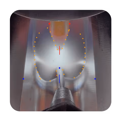 Image of firepilot weld software assisting with a weld