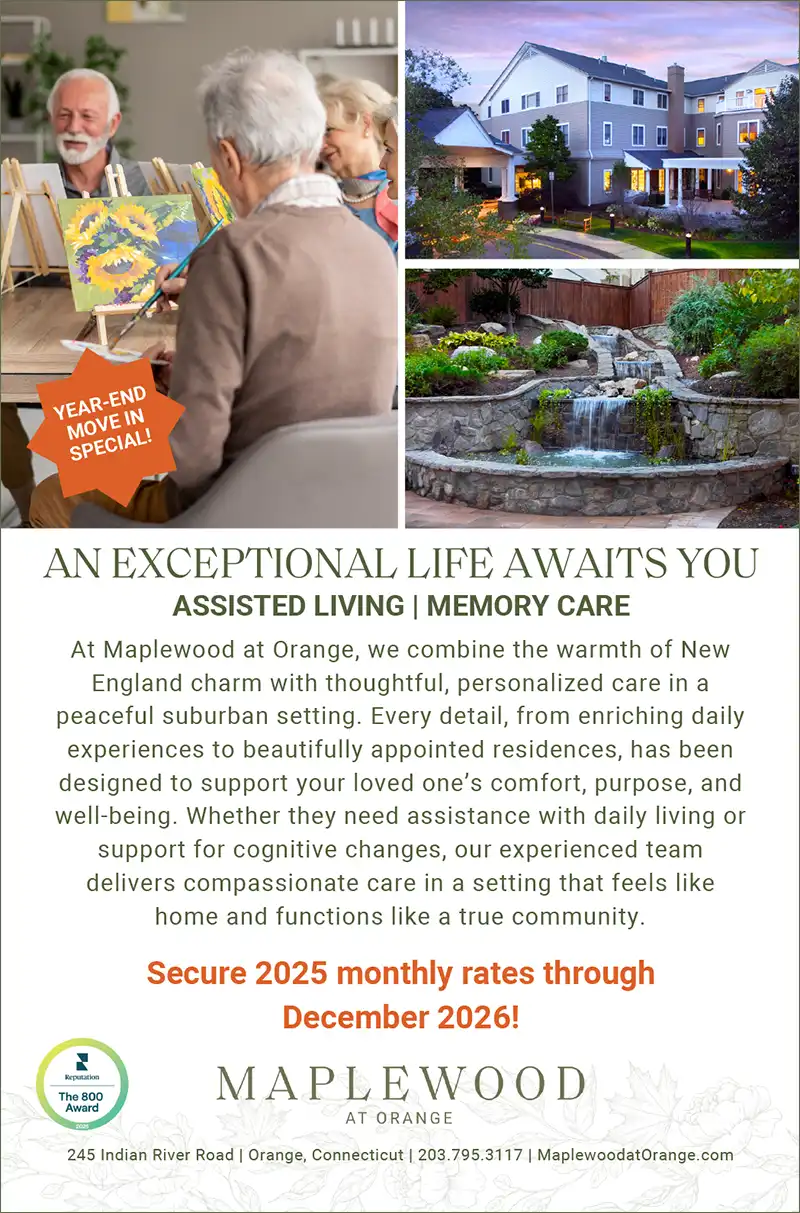 Maplewood at Orange Senior Living Advertisement