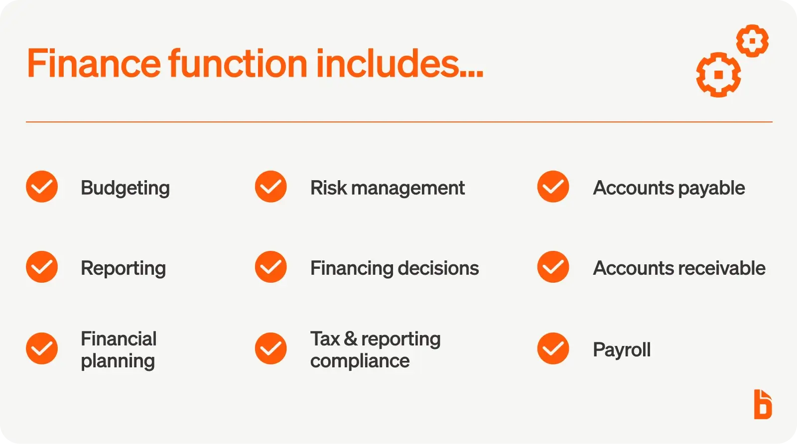 finance functions