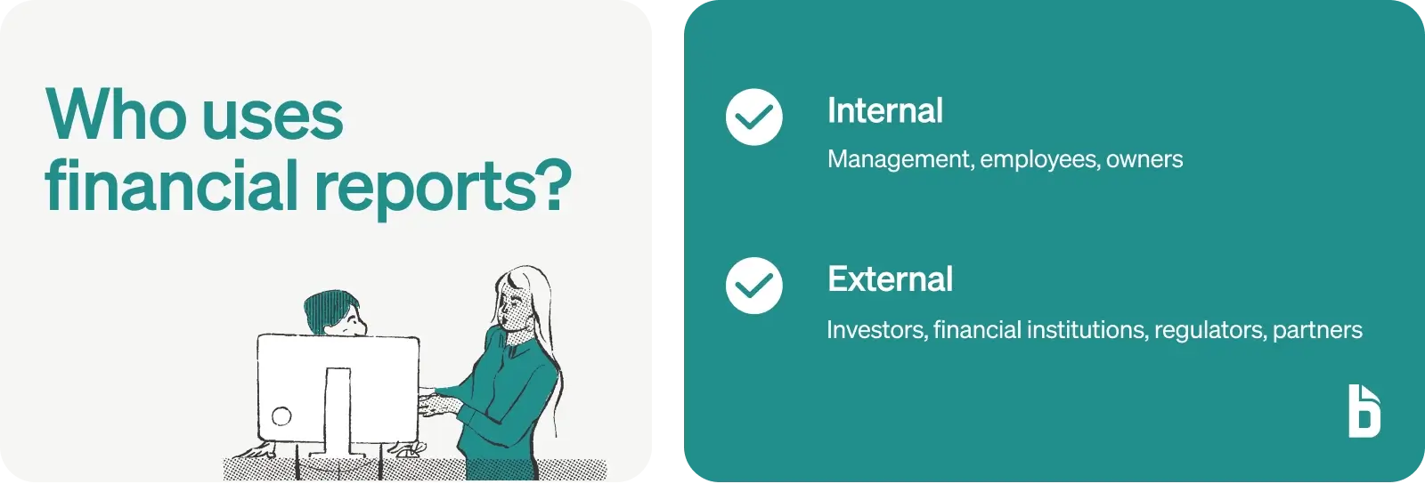 Who uses financial reports?