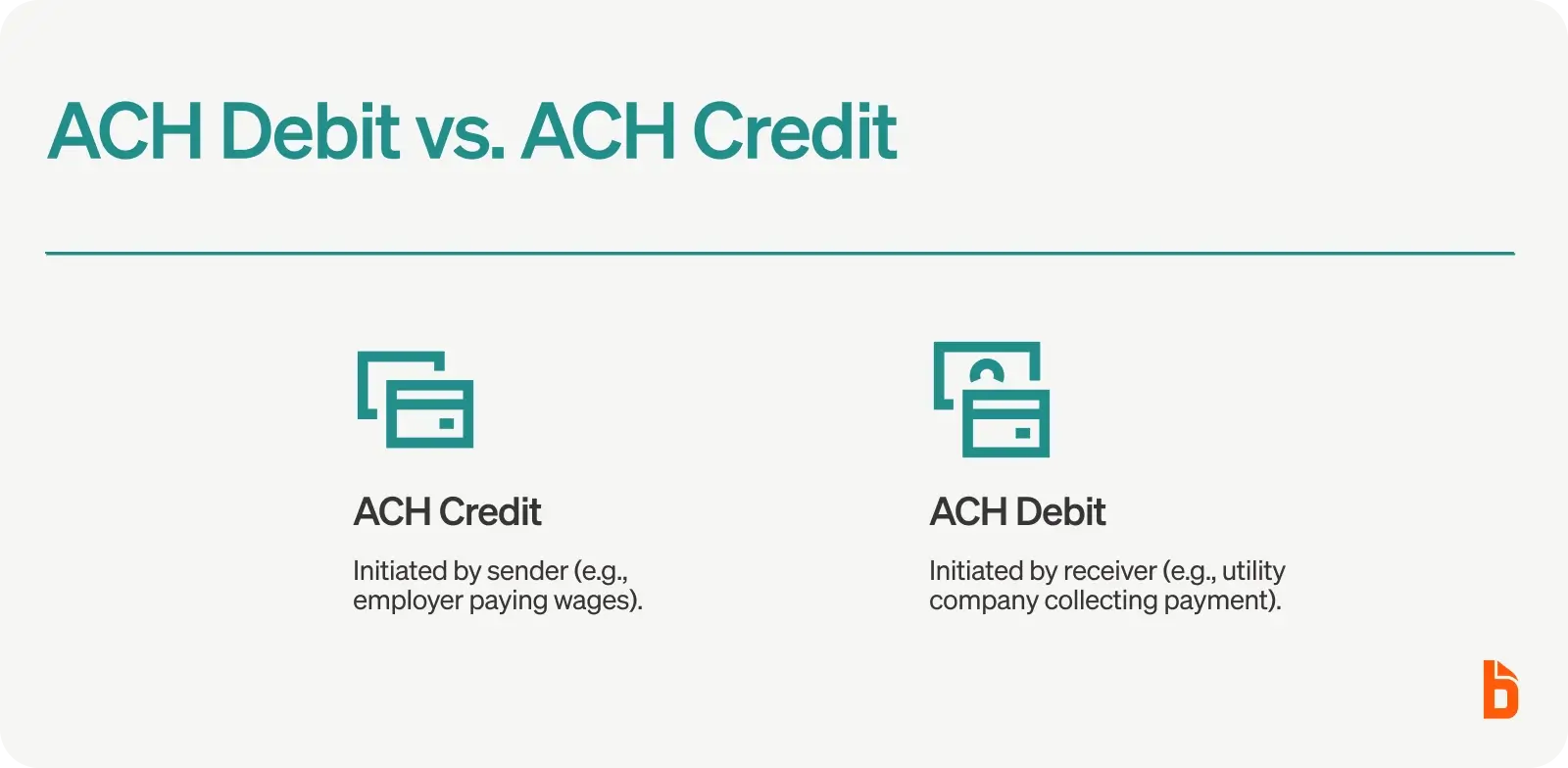 ACH debit vs ACH credit