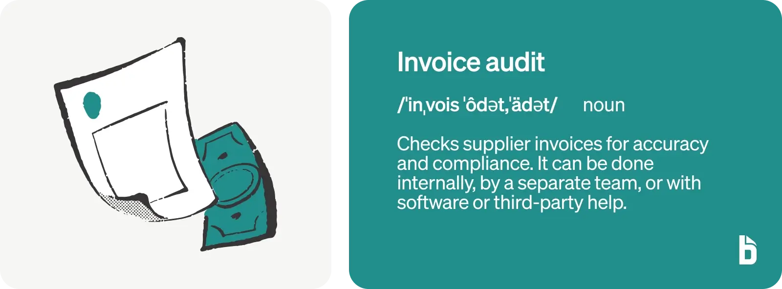 What is an invoice audit?