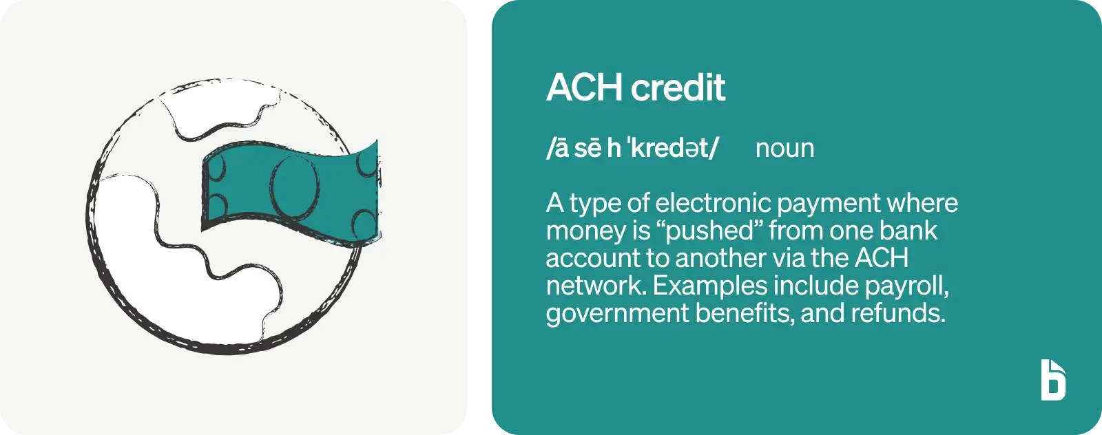 What is ACH credit?