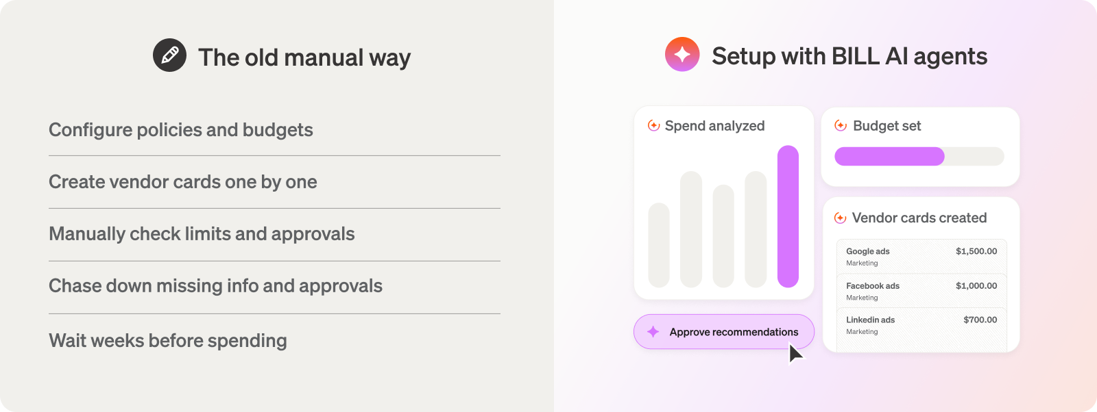 Setup with BILL AI agents