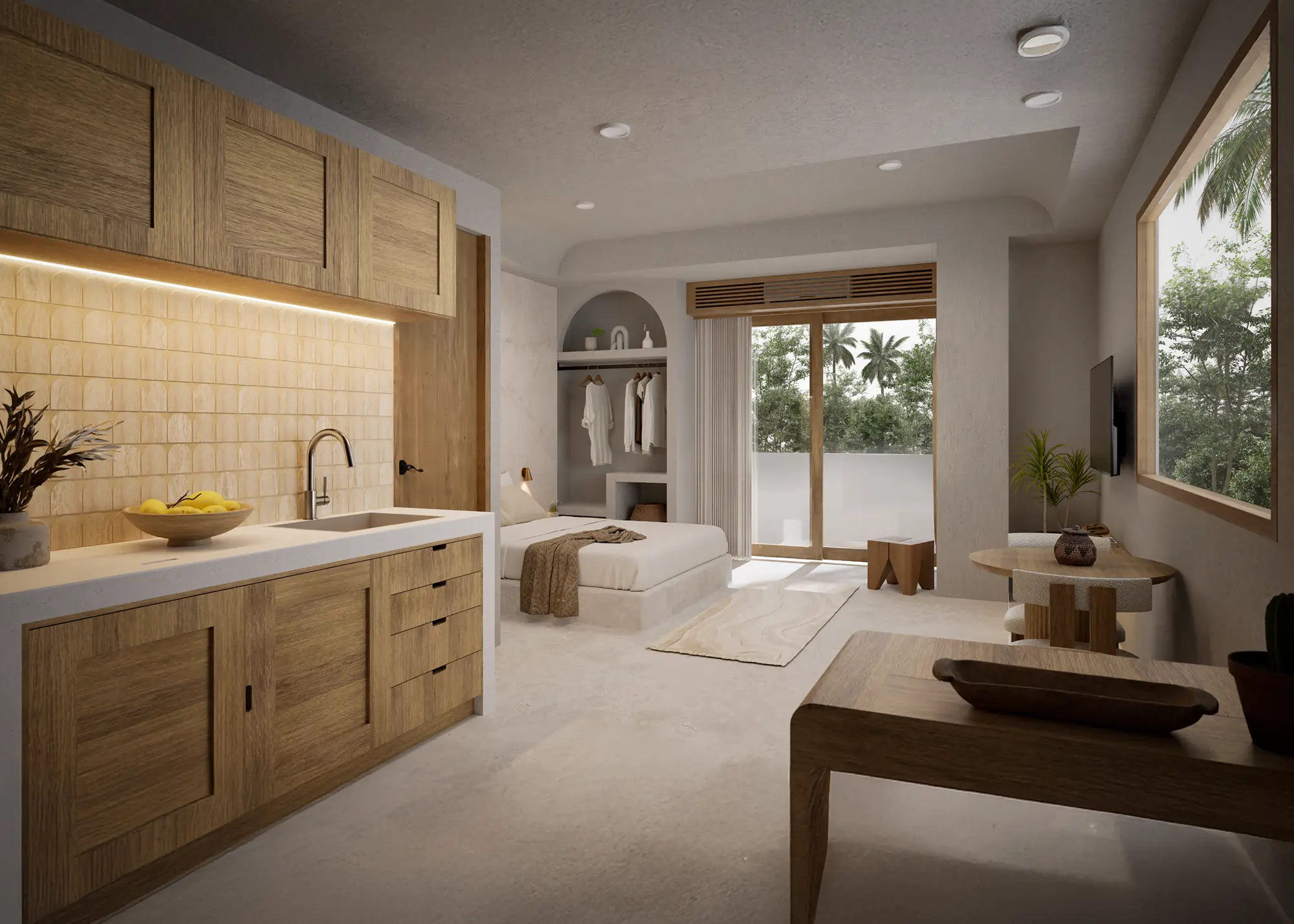 Atrium Lombok Type C Unit Render