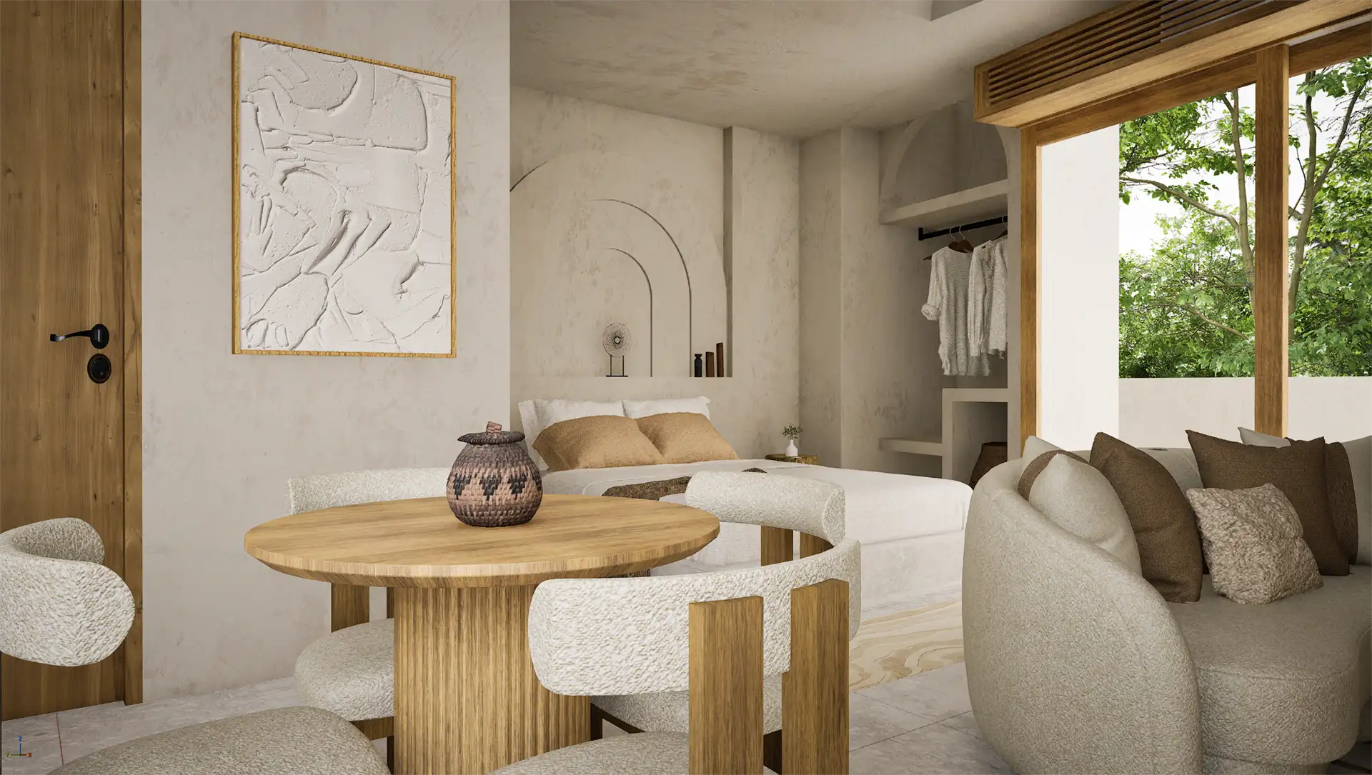 Atrium Lombok Type C Unit Render