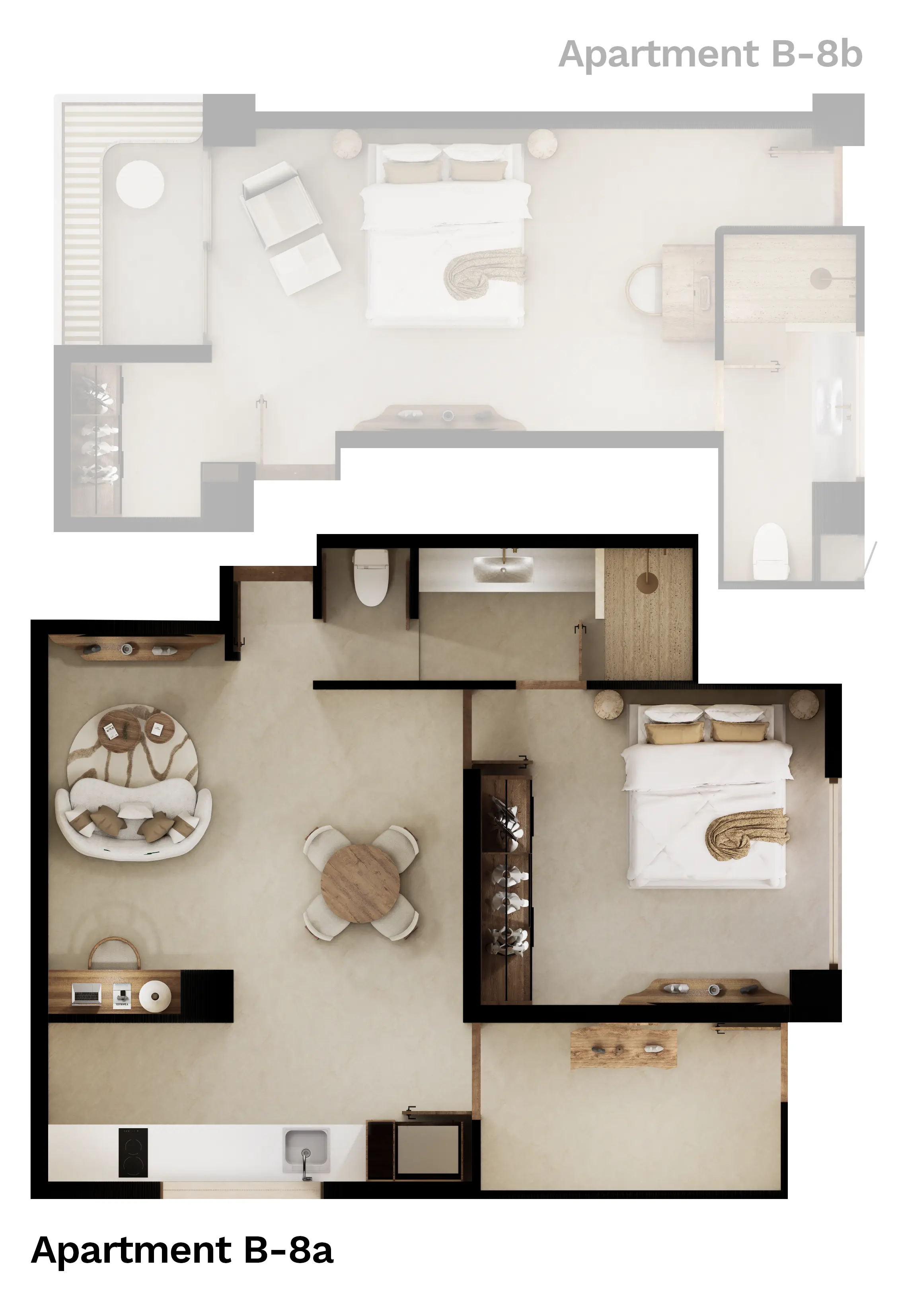 Atrium Lombok Dual Key Apartment Unit Type B Floorplan