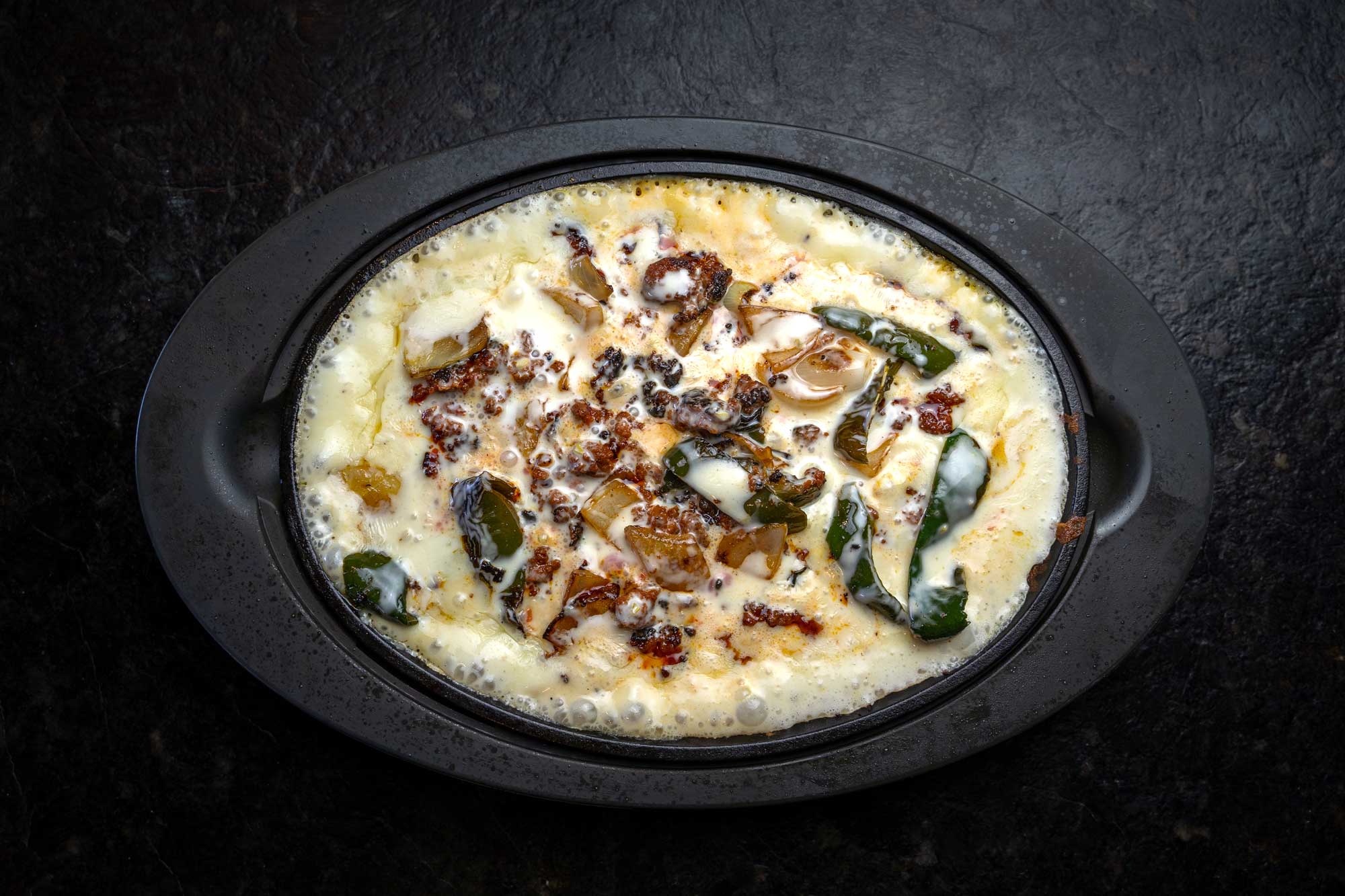 mexican food - mushrooms on a cream recipe