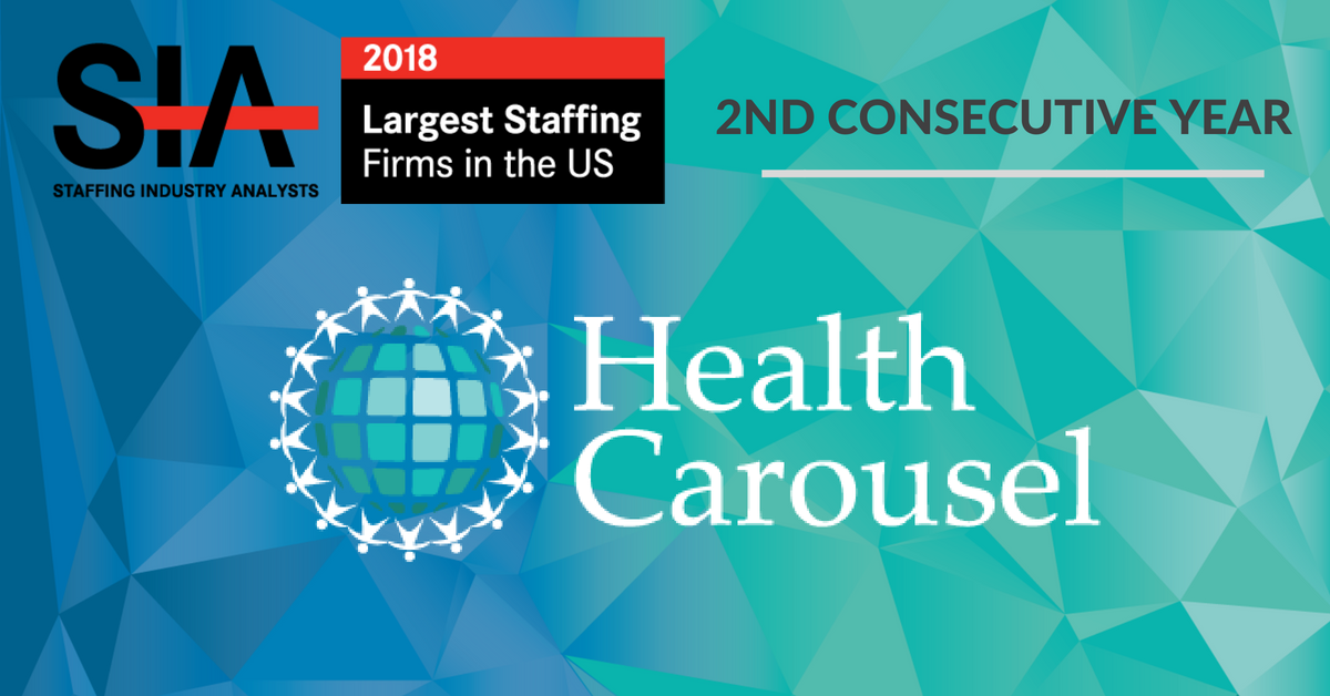Health Carousel Ranked Among Largest Staffing Firms in the US for Second Consecutive Year
