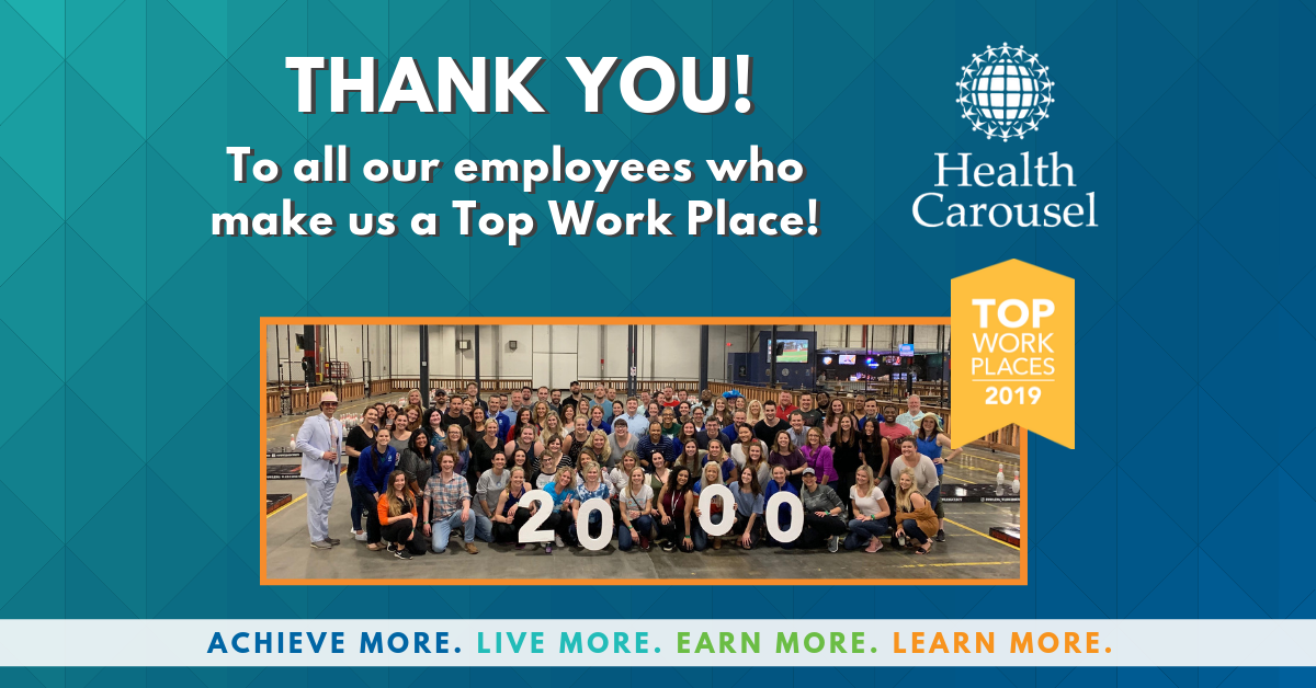 Health Carousel Receives Top Work Places Recognition