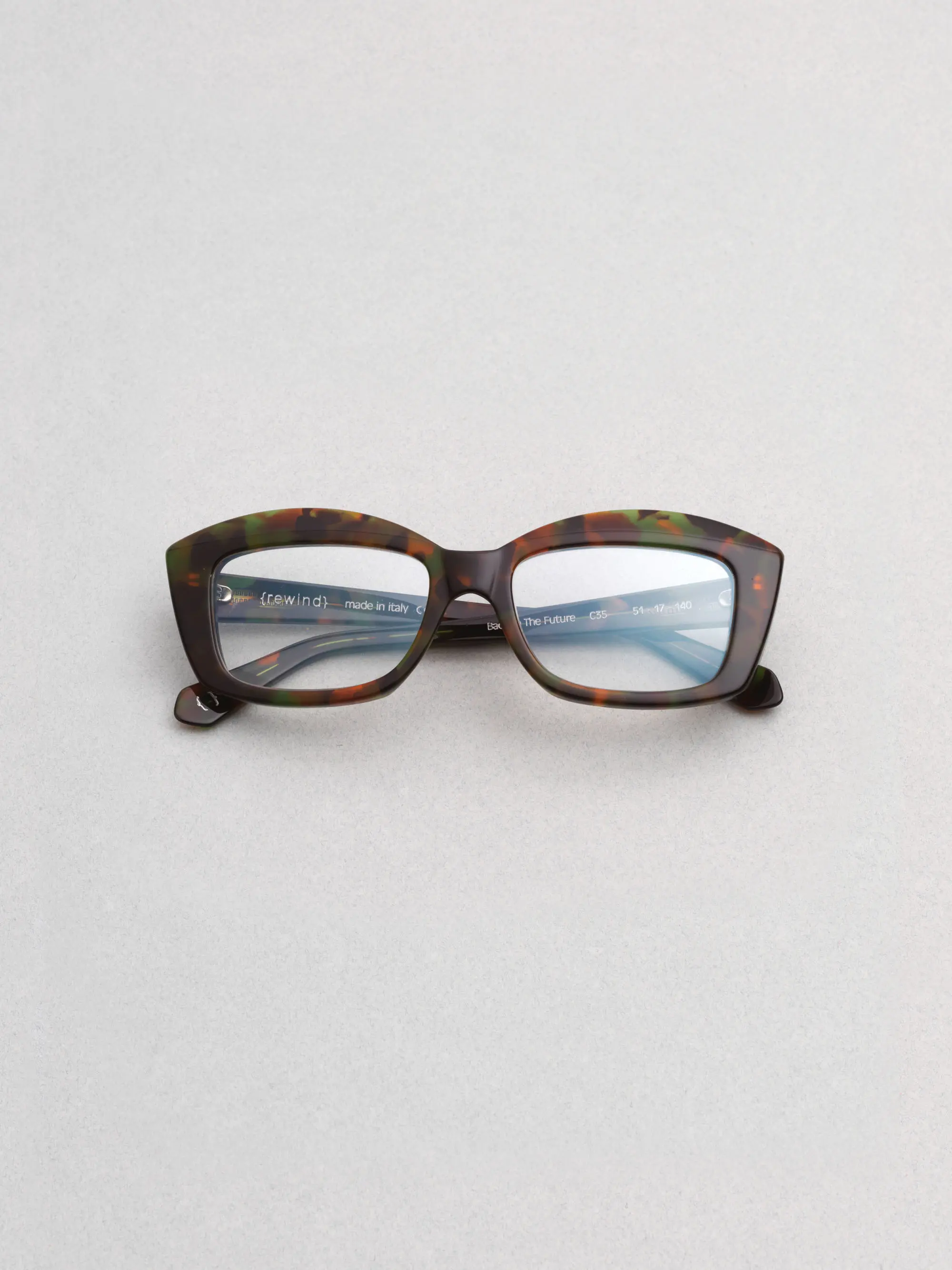 Rewind Eyewear – Back to the Future model, timeless Italian design inspired by the 1990s