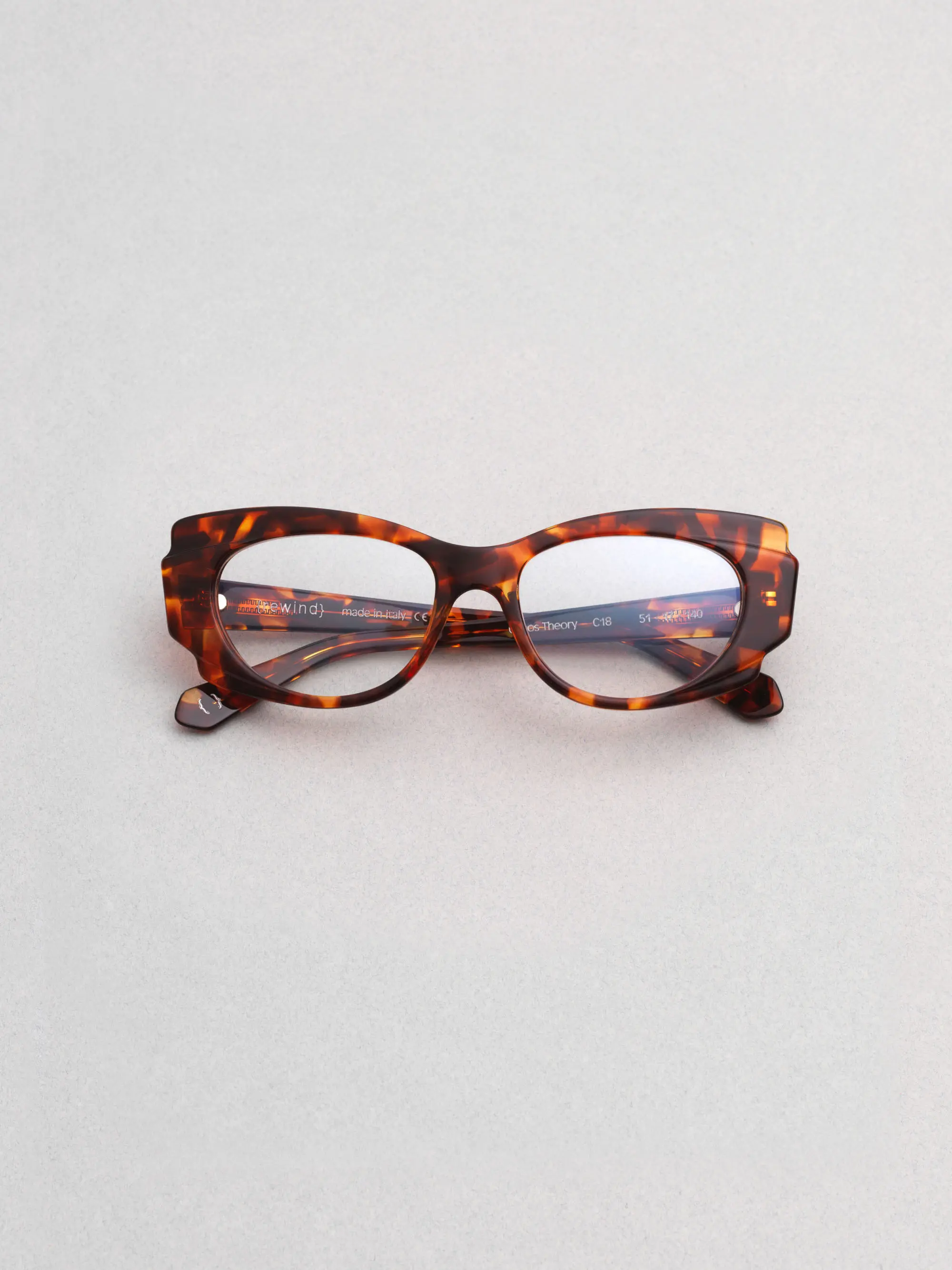 Rewind Eyewear – Chaos Theory model, contemporary Italian eyewear with 1990s inspiration