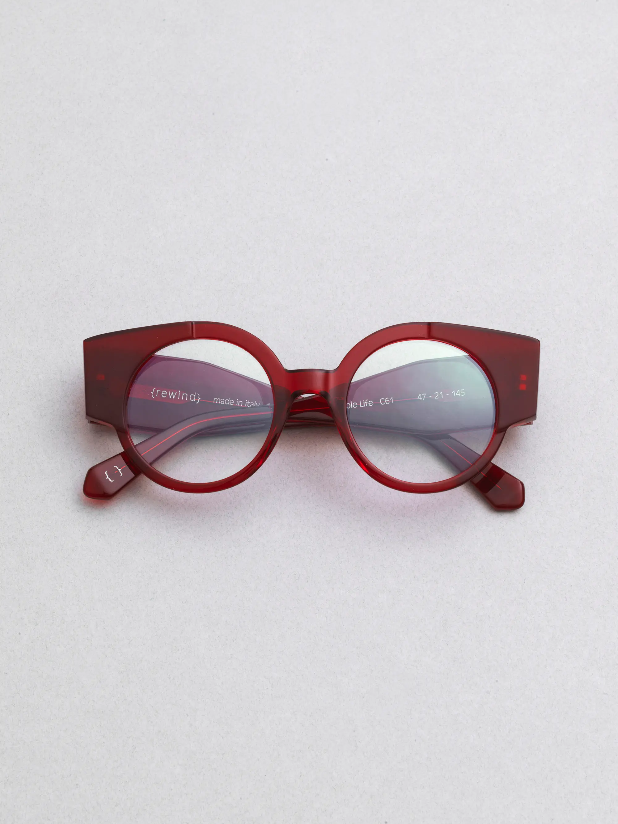 Rewind Eyewear – Double Life model, retro Italian frames blending past and present