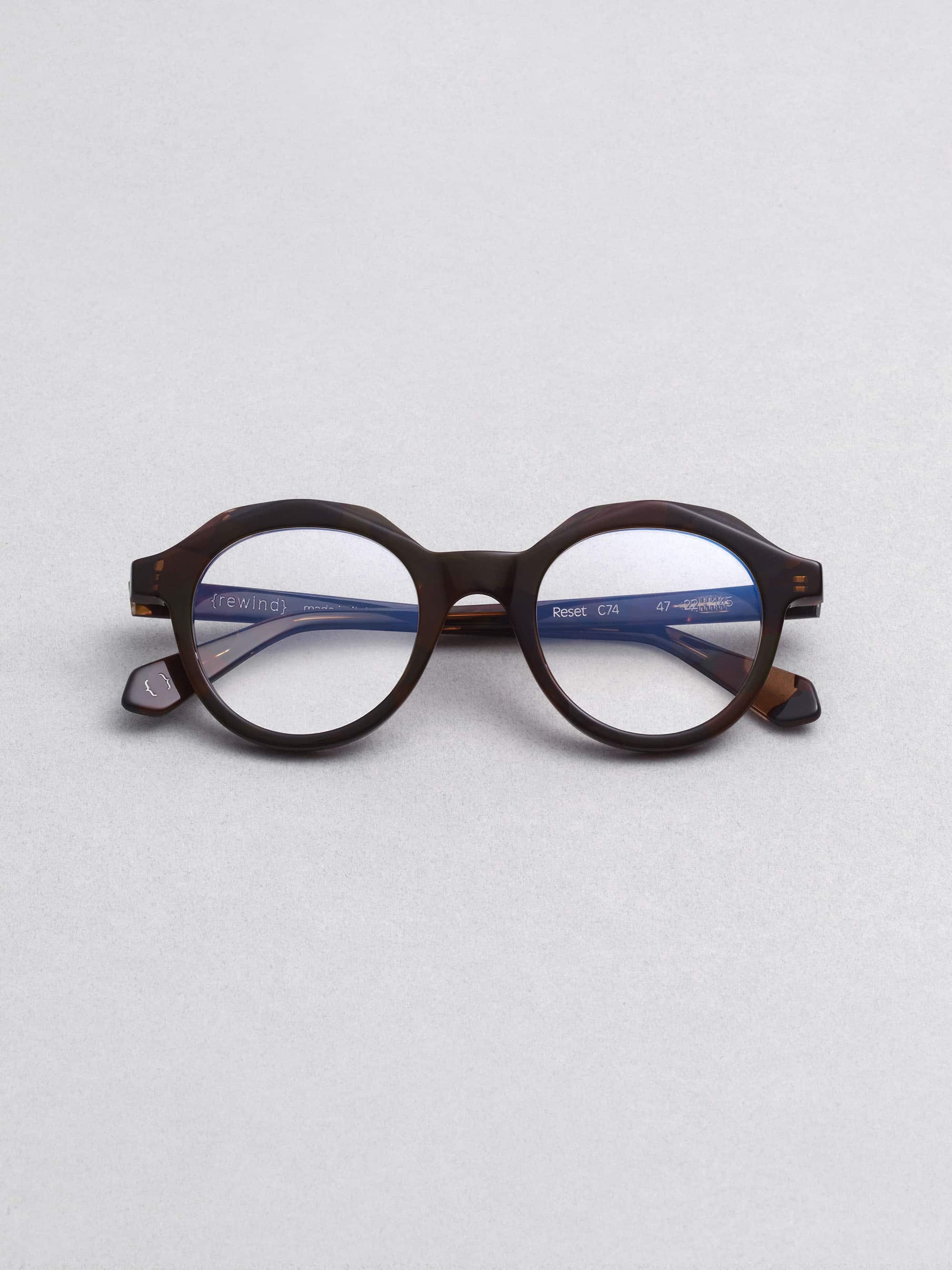 Rewind Eyewear – Memento model, refined Italian eyewear inspired by 1990s vintage style