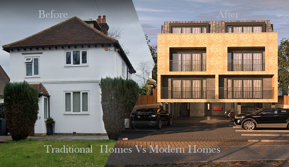 Modern vs. Traditional Designs for New Builds
