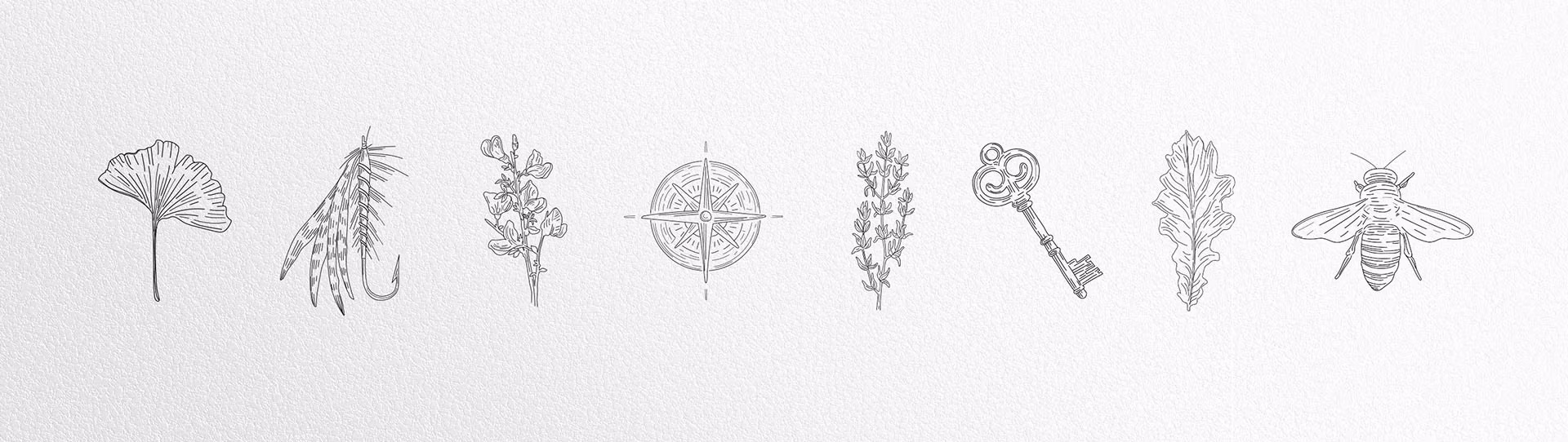 Illustrations, branding and website design for Finn Lough, luxury resort in Northern Ireland by Matbold