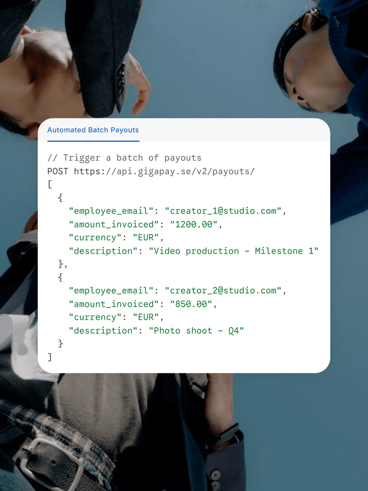Automated batch payouts