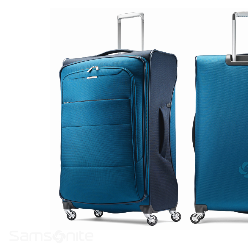 Eco-collection image with a suitcase front and back