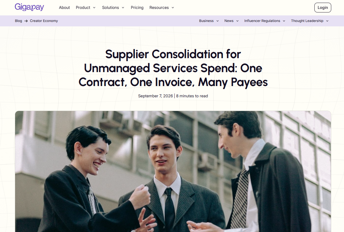 Supplier Consolidation for Tail Spend