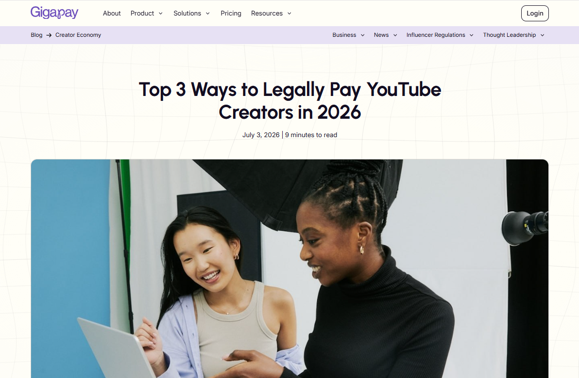 Best Way to Pay YouTube Creators Internationally in Bulk
