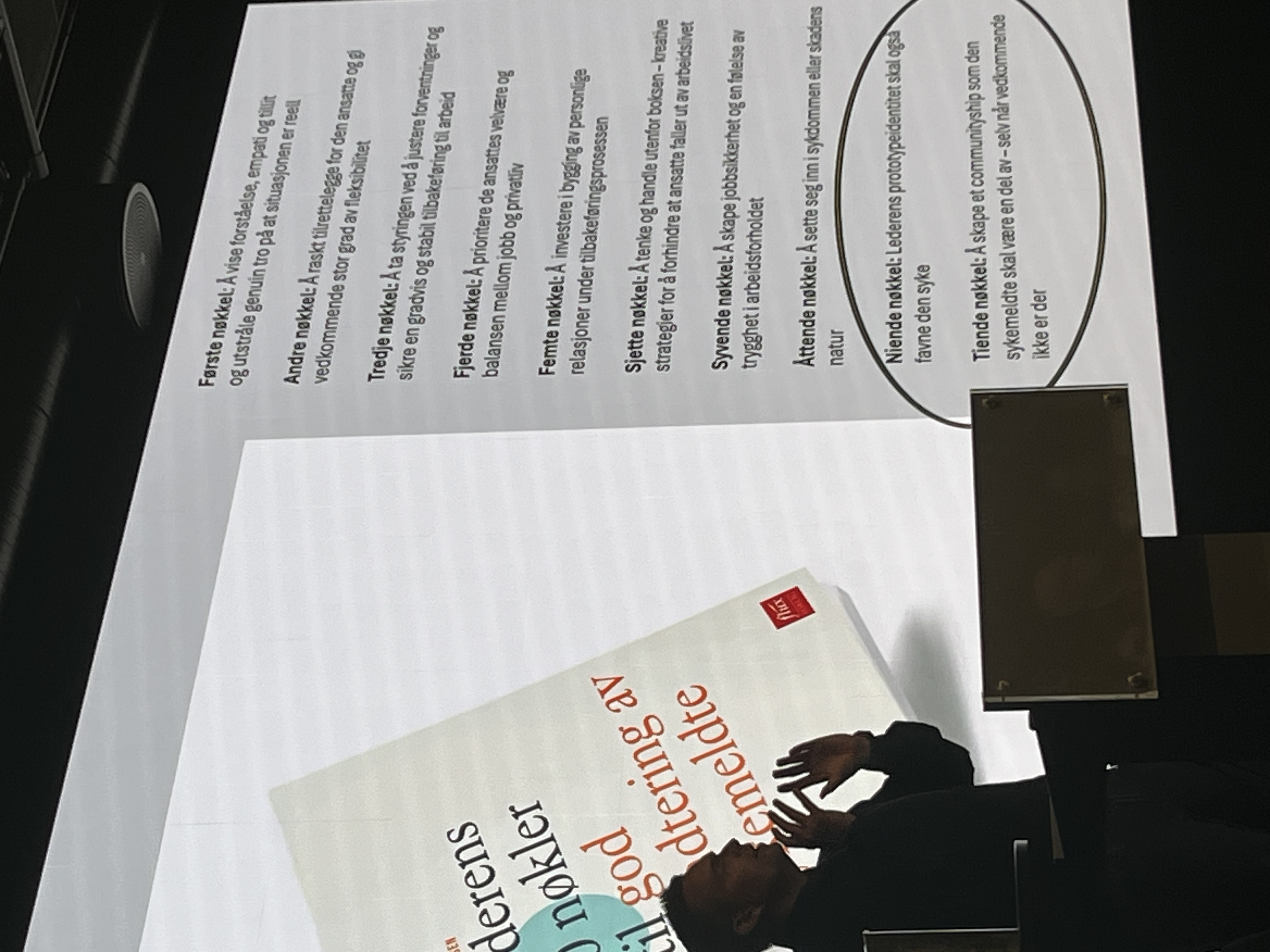 Bilde av Hansa under foredraget