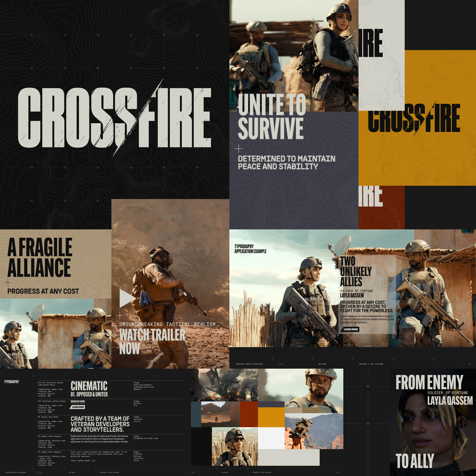 Crossfire game brand identity