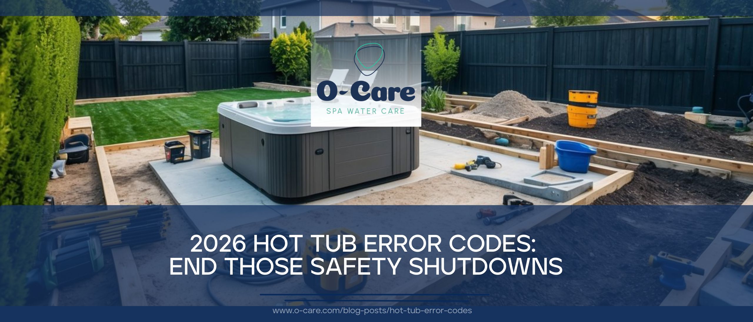 Couple standing next to their Salt Water Hot Tub