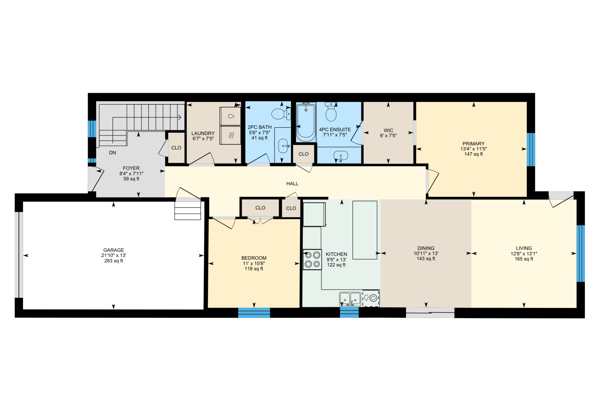 Thornden home main floor plan layout