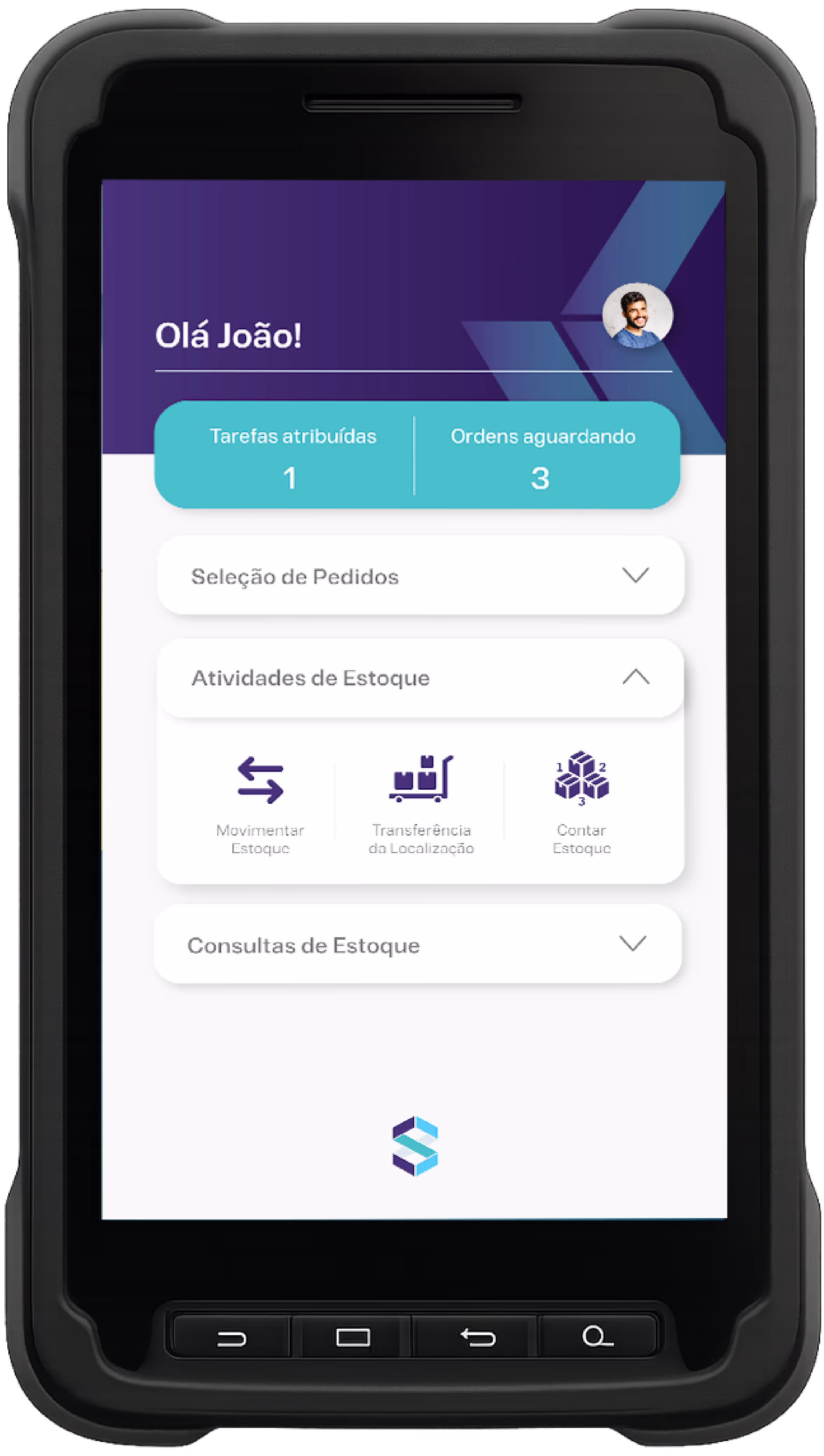 Coletor com app da stokki