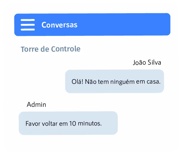 Imagem chat com motorista sistema dms da Stokki