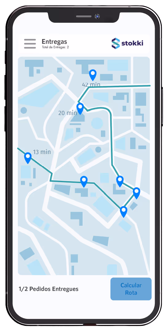 Imagem app dms mobile da Stokki