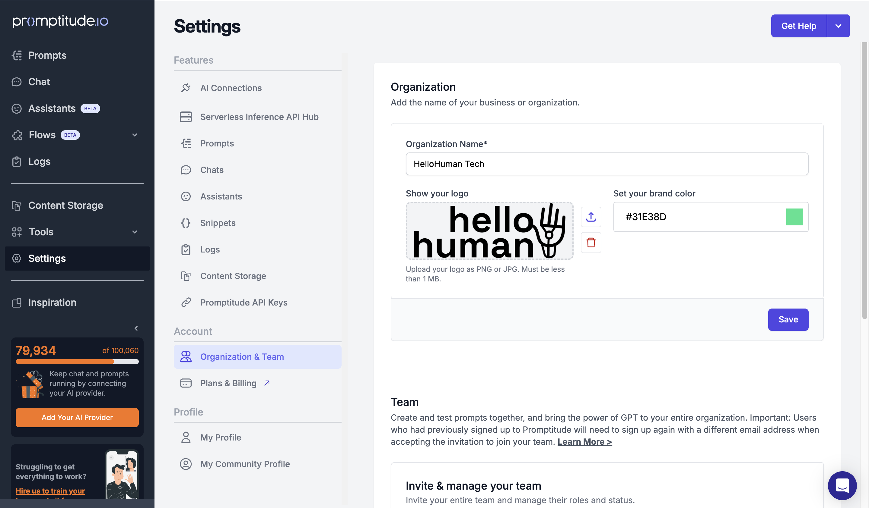Default Settings