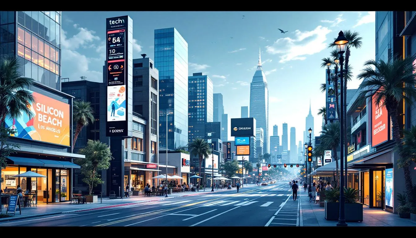 A graphic image of Los Angeles.