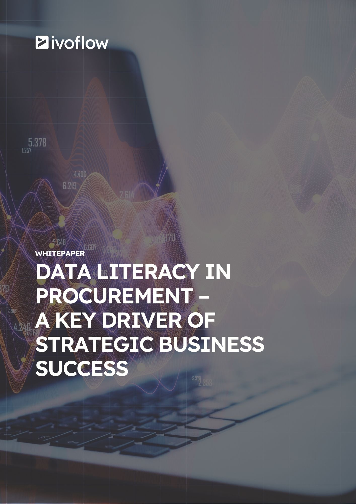 Cover Sheet Showing a laptop and data