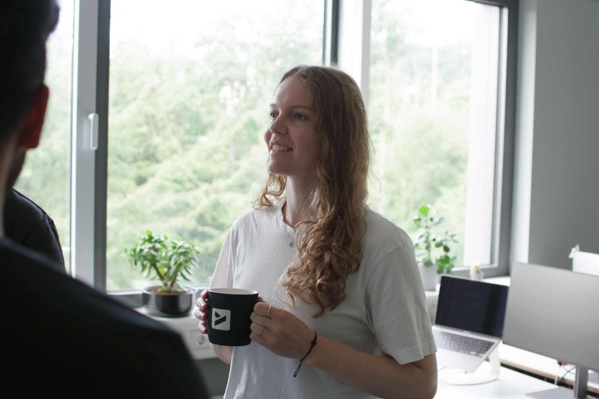 Dana Hartmann in the office