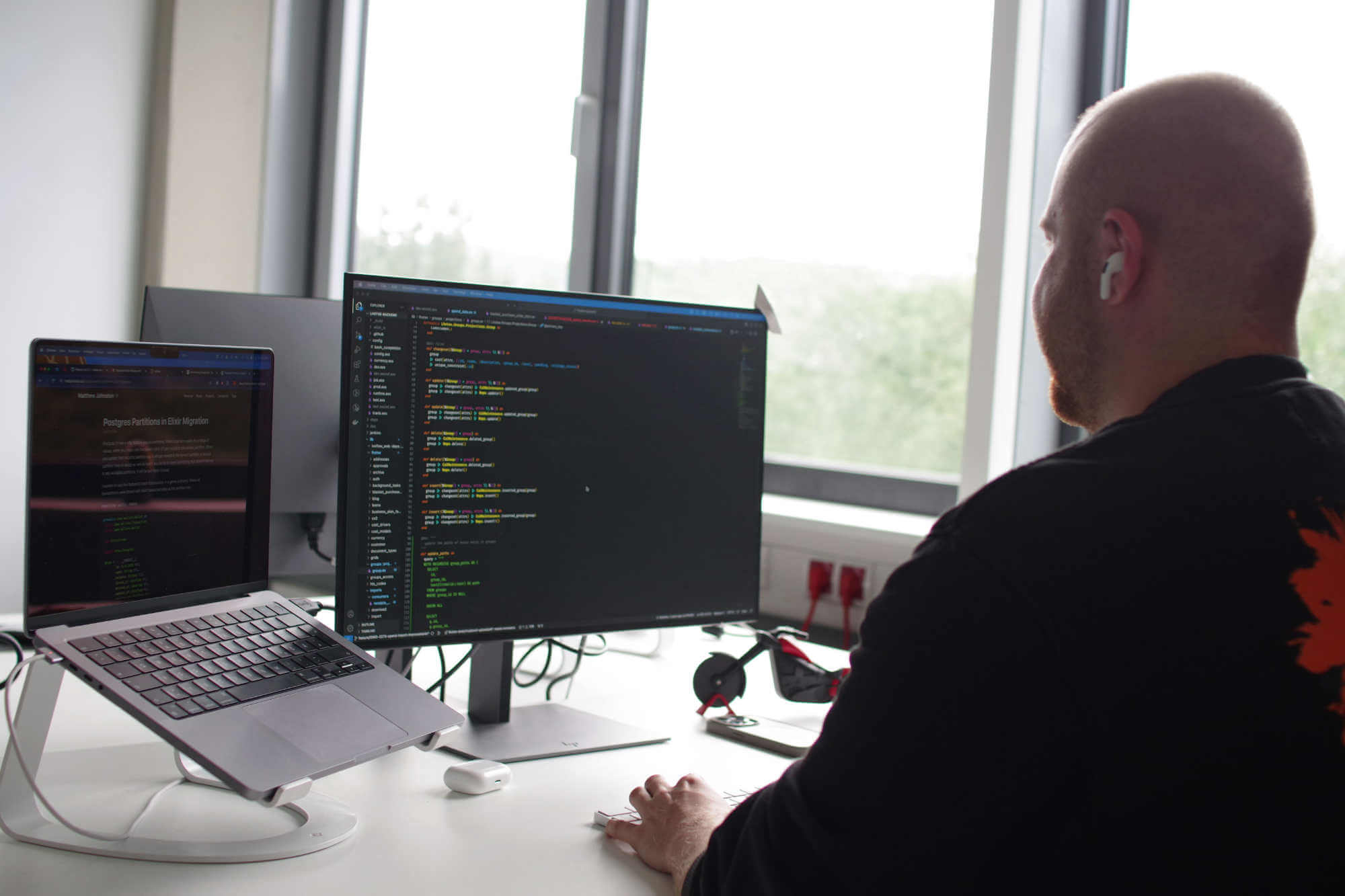 Liam Bast, a software developer at ivoflow