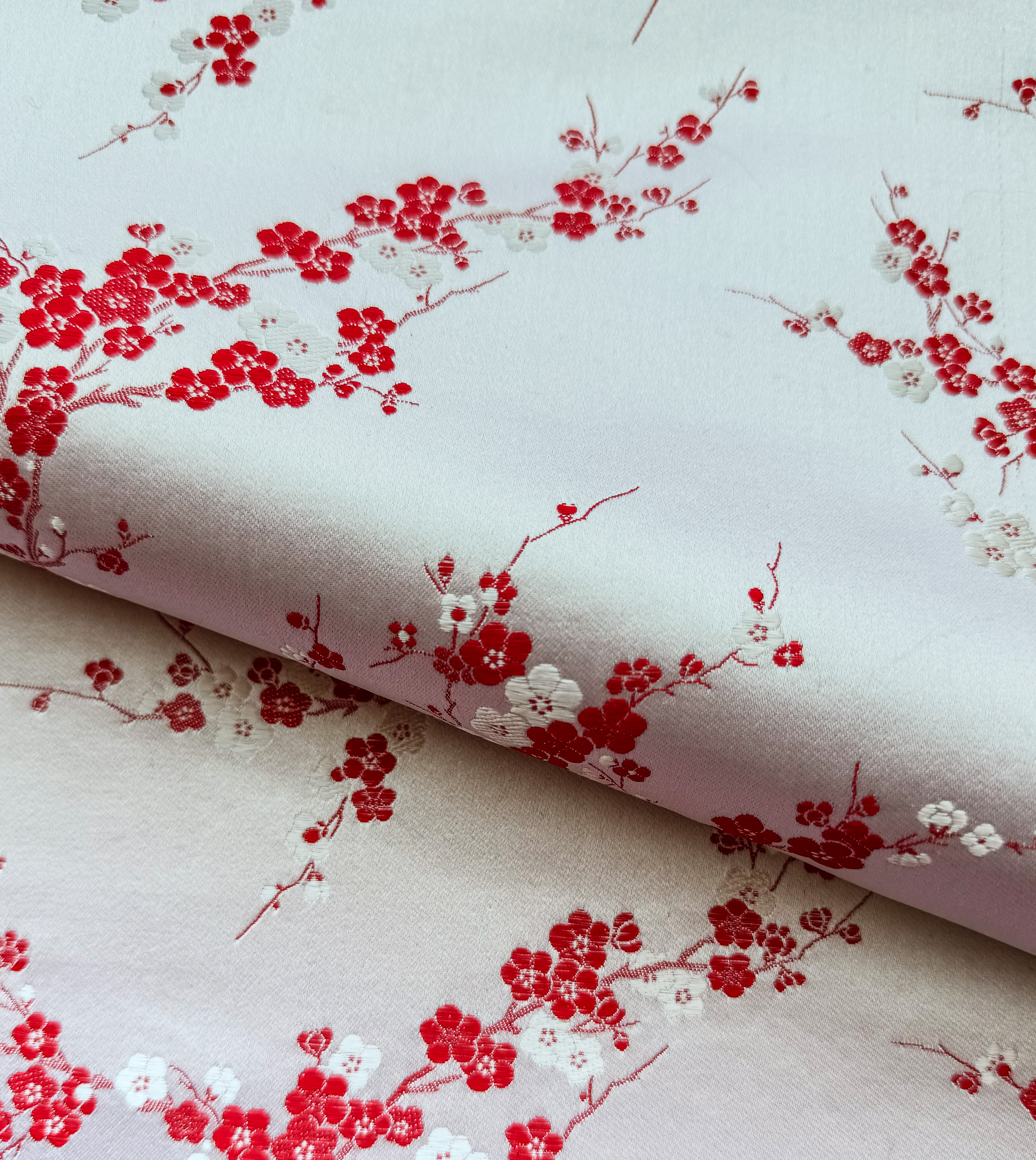 Tapestry / Red White Cherry Blossom
