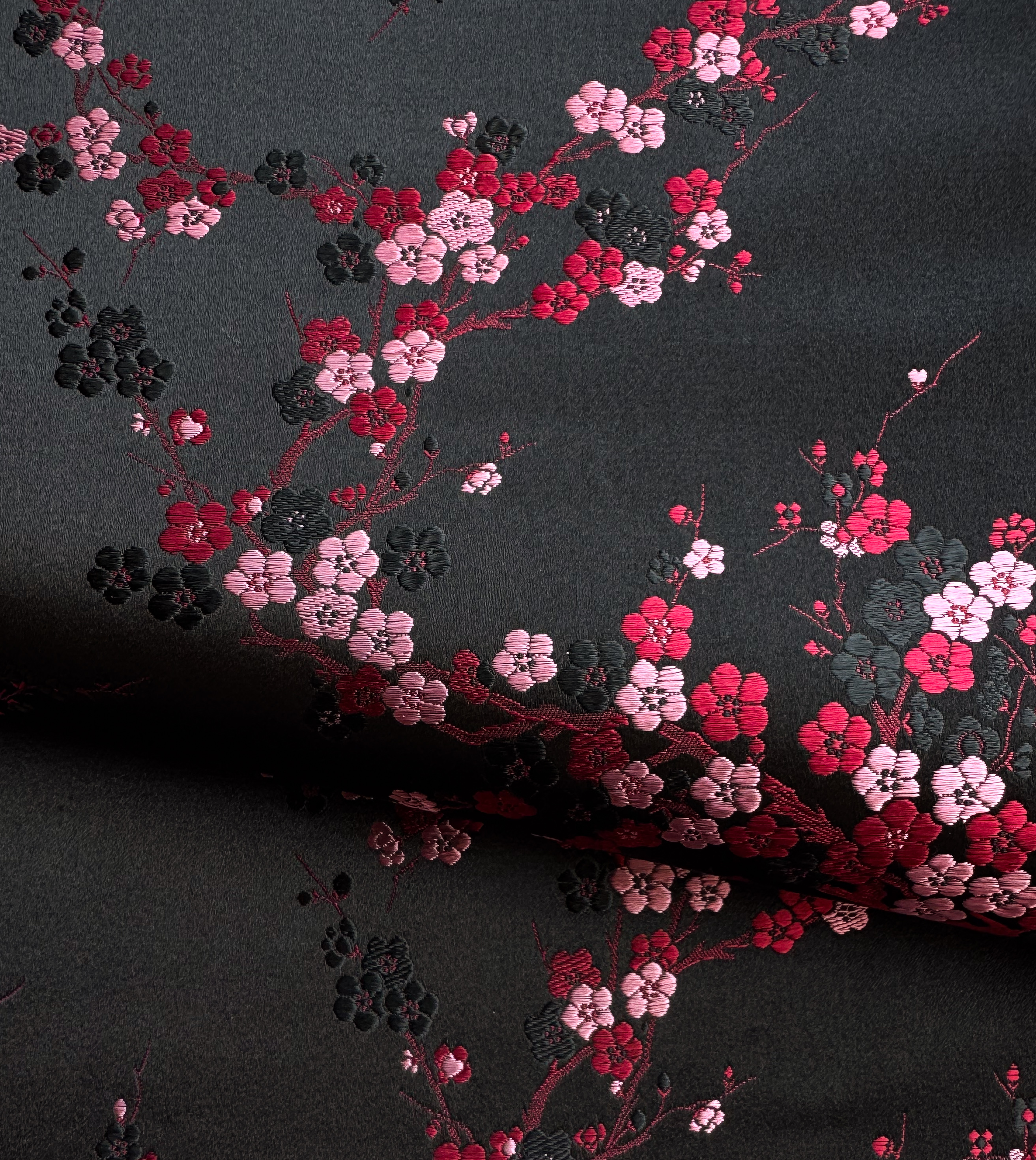 Tapestry / Pink Red Black Cherry Blossom